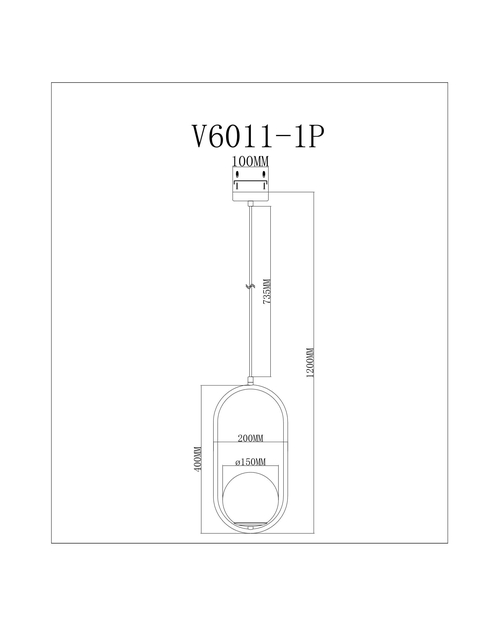 Светильник подвесной Moderli V11586-1P Klaster