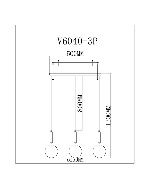 Светильник подвесной Moderli V11565-3P Scrumbel