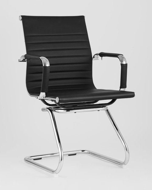 Кресло для посетителей TopChairs Visit черное 2 шт.