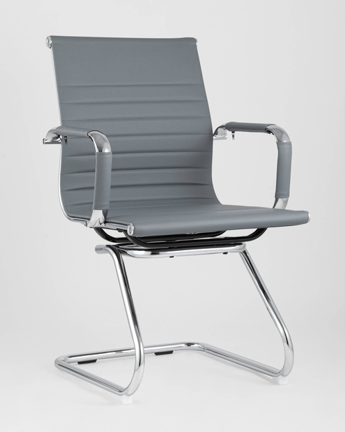 Кресло для посетителей TopChairs Visit серое 2 шт.