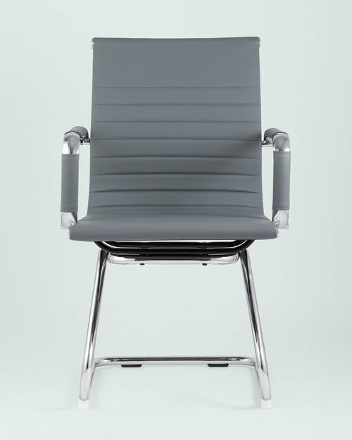 Кресло для посетителей TopChairs Visit серое 2 шт.