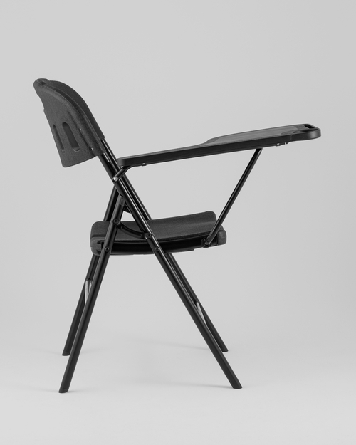 Стул складной банкетный со столиком черный 4 шт.