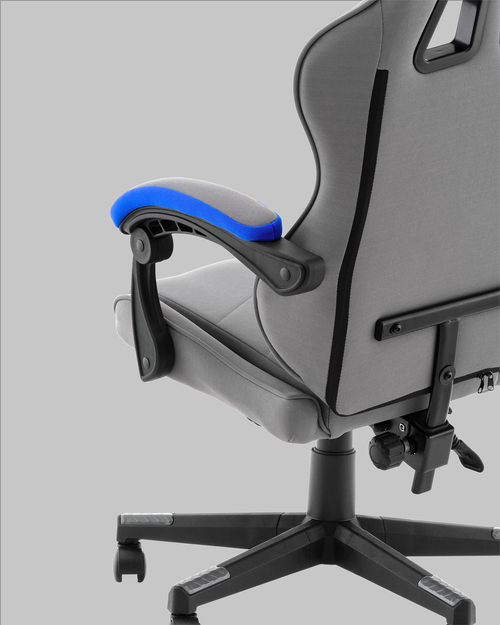 Кресло спортивное TopChairs Phantom серо-голубой