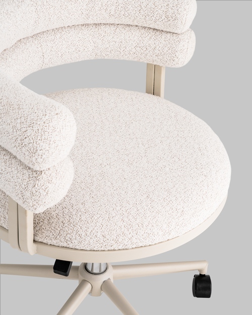 Стул офисный Ponty светло-серый серые ножки