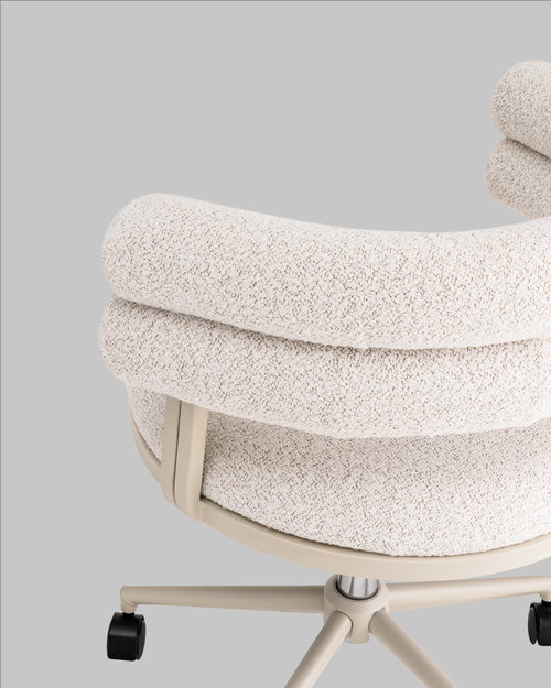 Стул офисный Ponty светло-серый серые ножки