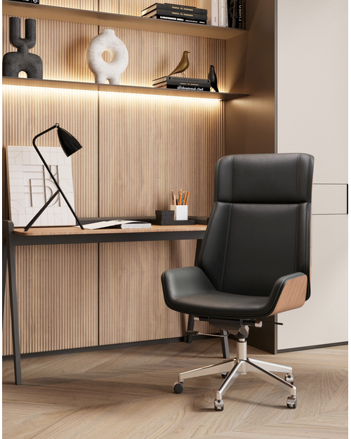 Кресло руководителя TopChairs Crown SN черный