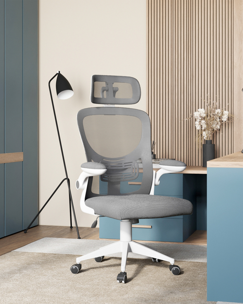 Кресло офисное TopChairs Airone серый ткань