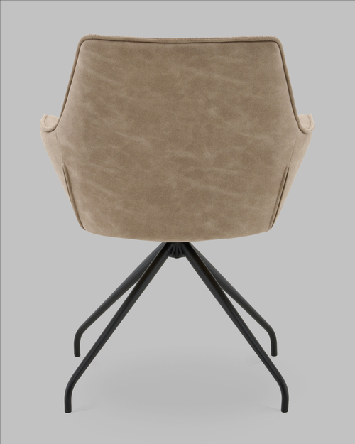 Кресло вращающееся Кимберли рогожка/замша бежевый