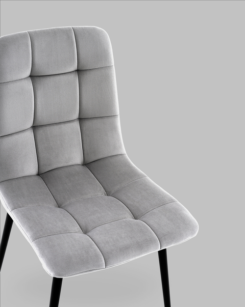 Стул Одди NEW велюр светло-серый