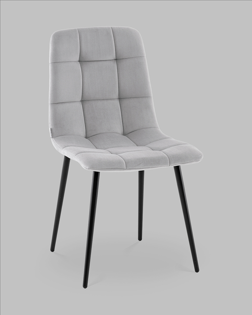 Стул Одди NEW велюр светло-серый