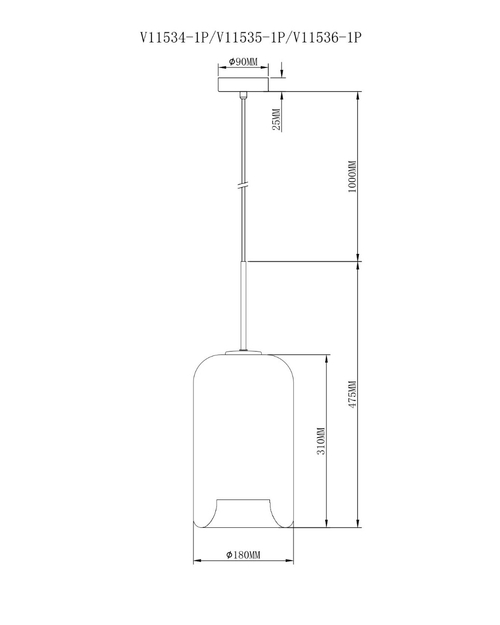 Подвесной светильник Moderli V2140-P Scrum