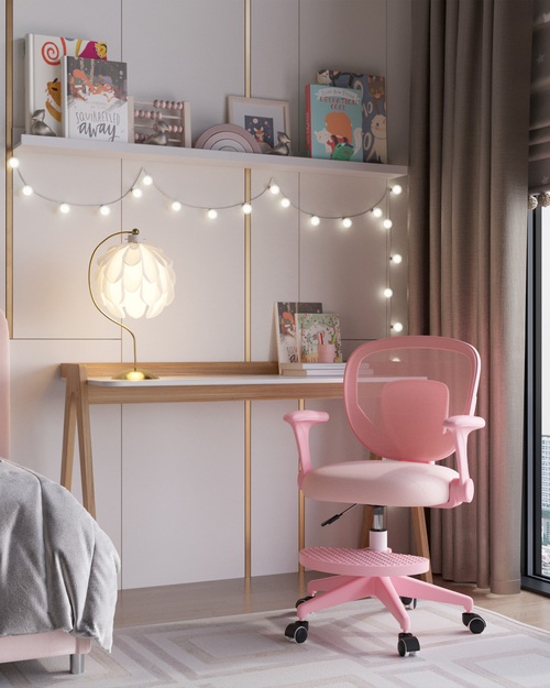 Кресло компьютерное детское TopChairs Mila розовый