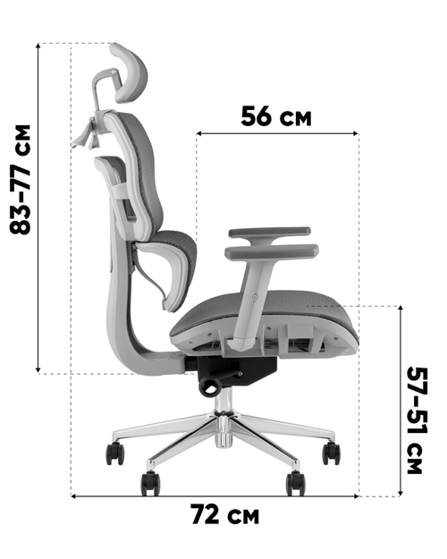 Кресло офисное TopChairs Techno Professional черный