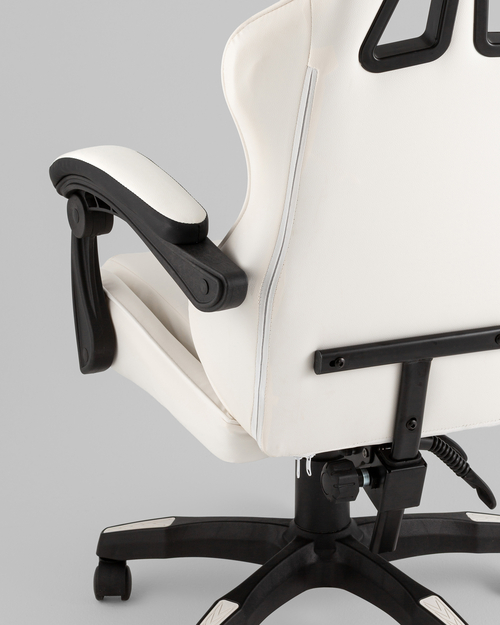 Кресло спортивное TopChairs Phantom бело-черный