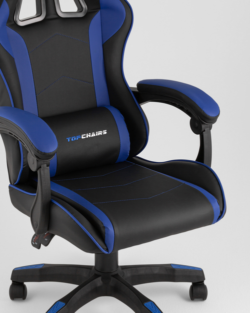 Кресло спортивное TopChairs Shadow черно-синий