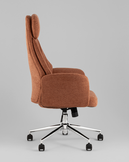 Кресло офисное TopChairs Neoma терракотовый ткань