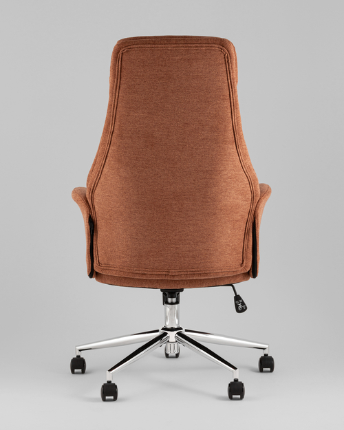 Кресло офисное TopChairs Neoma терракотовый ткань