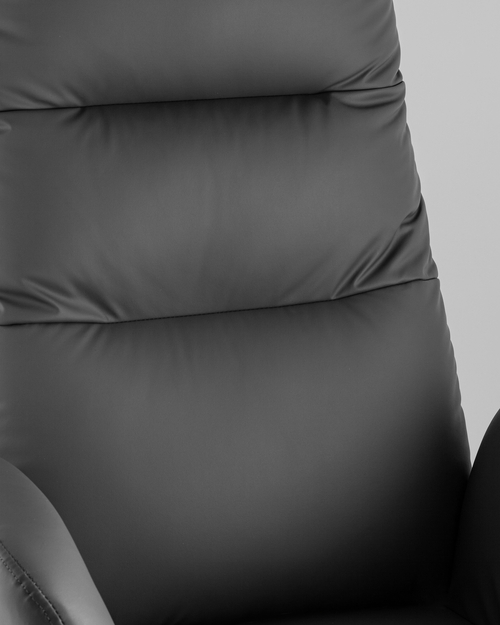 Кресло руководителя TopChairs Solid NC с оттоманкой серый