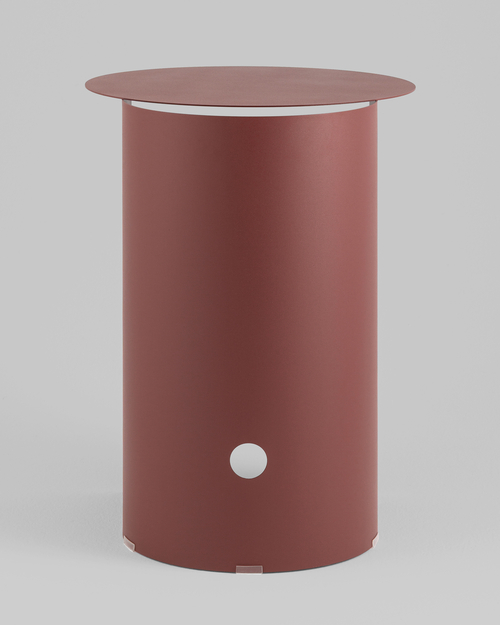 Журнальный столик Floire металл бордовый
