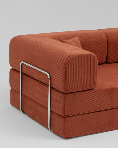 Диван SnapSofa вельвет оранжевый