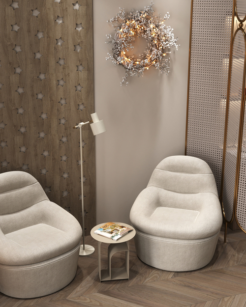 Журнальный столик Arwel металл серый