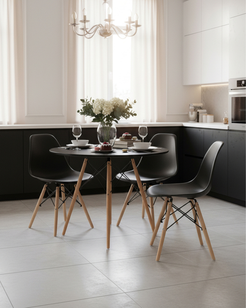 Стул DSW черный 4 шт. комплект (разборный каркас)