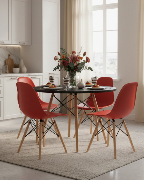 Стул DSW красный x4