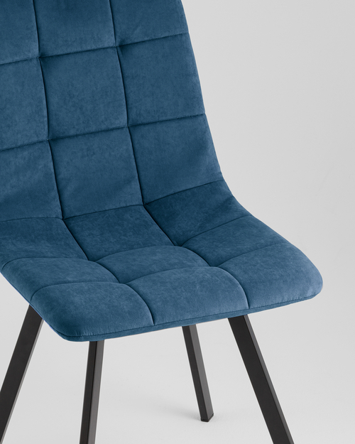 Стул Одди Original Square велюр синий (набор 4 шт)