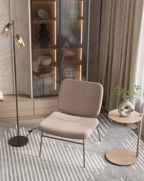 Журнальный столик Siara металл капучино