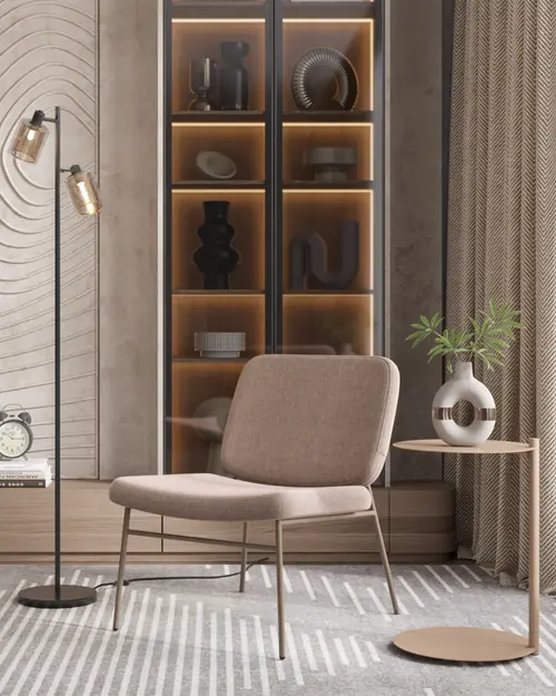 Журнальный столик Siara металл капучино