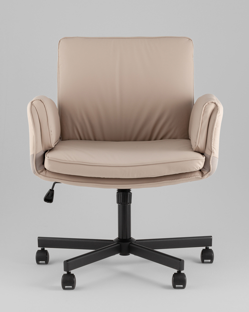 Кресло офисное TopChairs Foldo с откидными подлокотниками бежевое