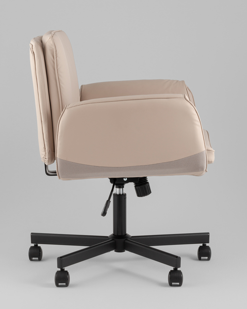 Кресло офисное TopChairs Foldo с откидными подлокотниками бежевое
