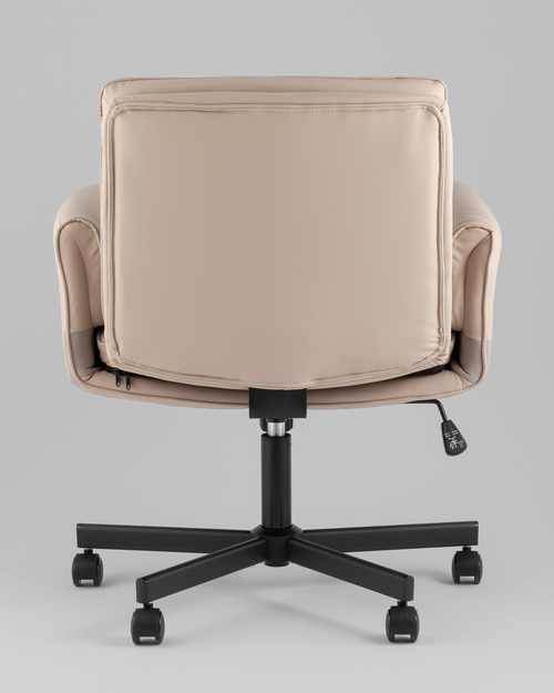 Кресло офисное TopChairs Foldo с откидными подлокотниками бежевое