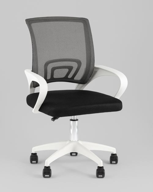 Кресло офисное TopChairs Simple SN черный пластик белый