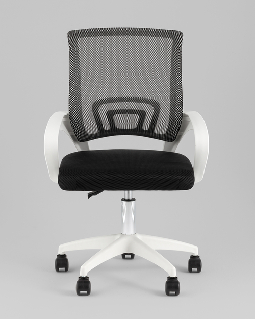 Кресло офисное TopChairs Simple SN черный пластик белый