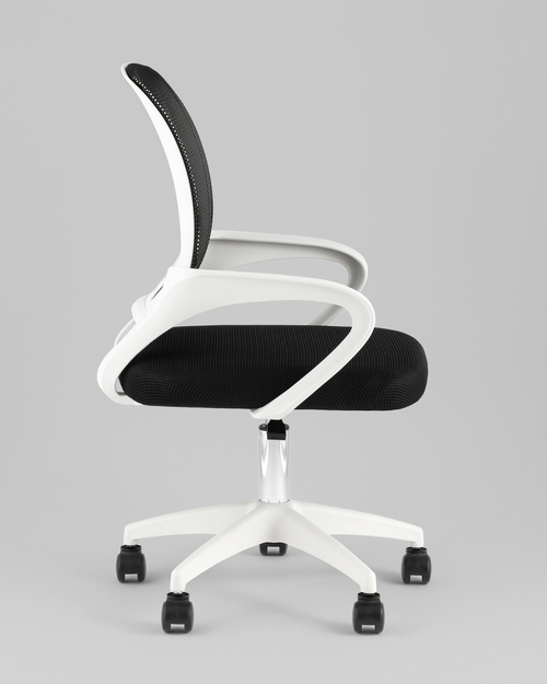 Кресло офисное TopChairs Simple SN черный пластик белый