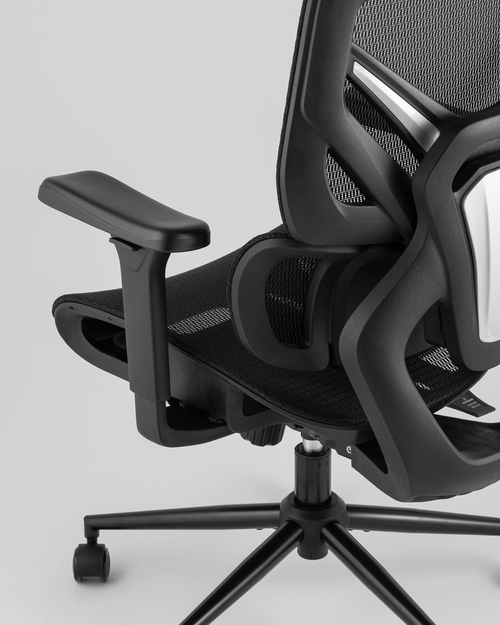 Кресло офисное TopChairs Structo черная сетка