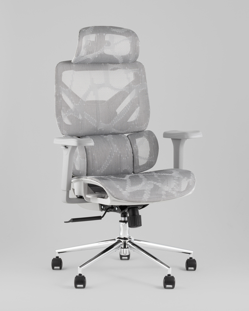 Кресло офисное TopChairs Structo серая сетка