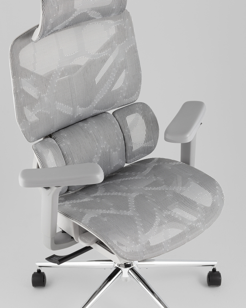 Кресло офисное TopChairs Structo серая сетка