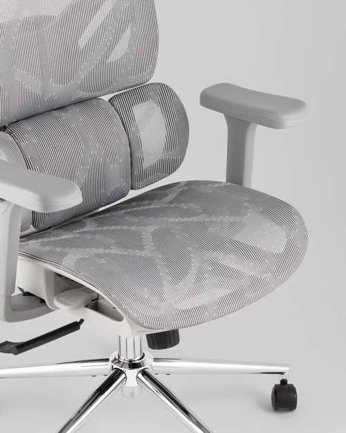 Кресло офисное TopChairs Structo серая сетка