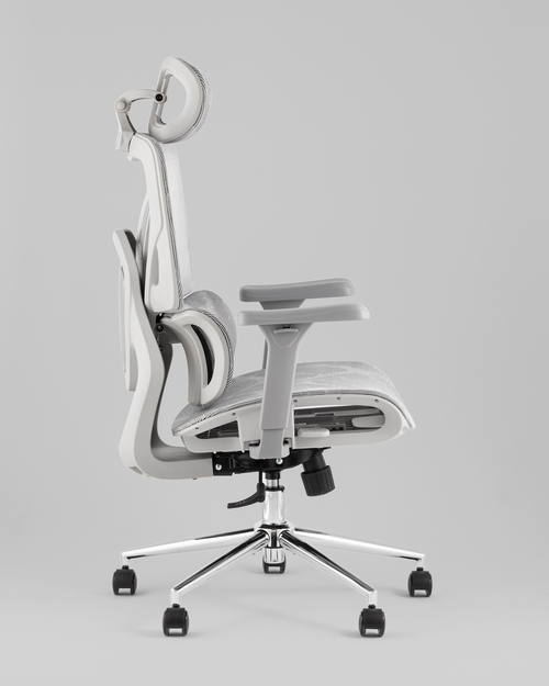 Кресло офисное TopChairs Structo серая сетка