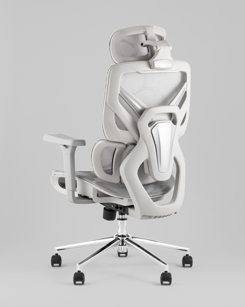 Кресло офисное TopChairs Structo серая сетка