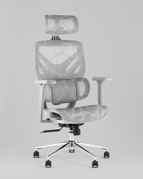 Кресло офисное TopChairs Structo серая сетка