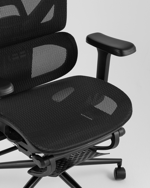 Кресло офисное TopChairs Vertus черная сетка