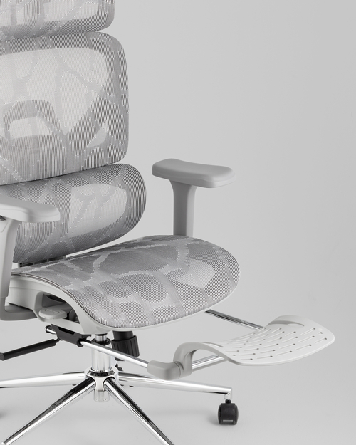 Кресло офисное TopChairs Vertus серая сетка