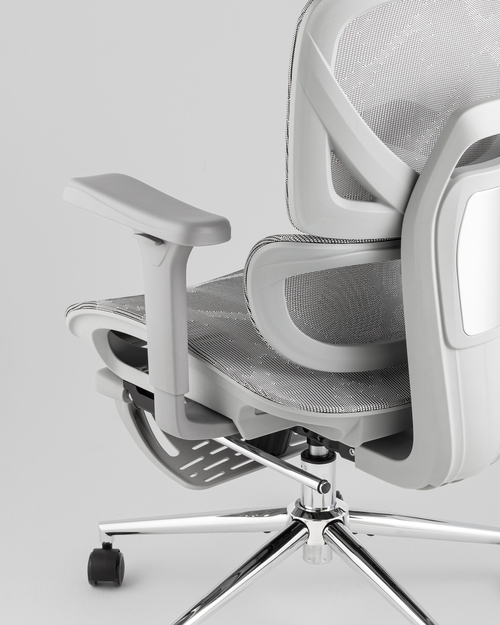 Кресло офисное TopChairs Vertus серая сетка