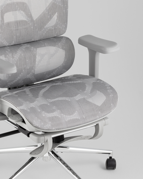 Кресло офисное TopChairs Vertus серая сетка