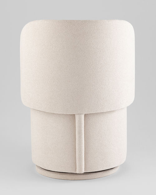 Пуф-трансформер Таунсвилл вращающийся с ящиком букле молочный