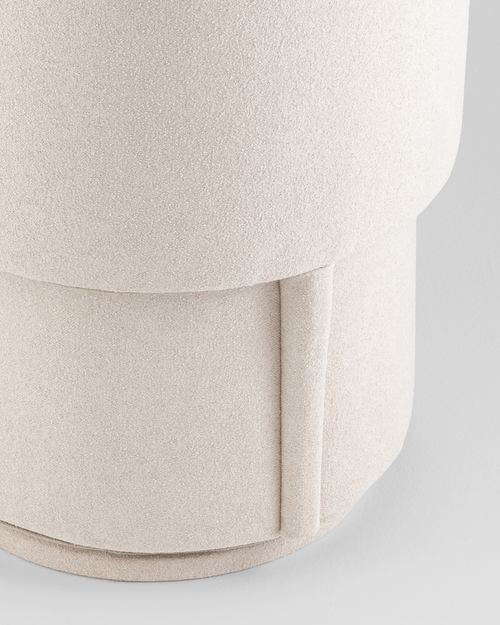 Пуф-трансформер Таунсвилл вращающийся с ящиком букле молочный