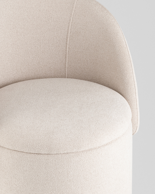 Пуф-трансформер Таунсвилл вращающийся с ящиком букле молочный